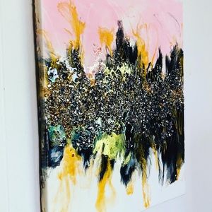 Resin on canvas